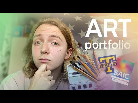 Видео: моё арт портфолио для университетов США | accepted SAIC art portfolio