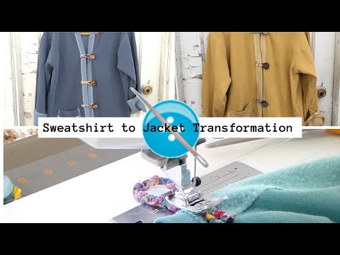 Видео: Превращение толстовки в куртку с использованием шнура Twist для петель для пуговиц