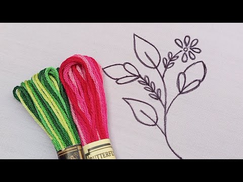 Видео: Самый специфичный дизайн вышивки цветов | как начать вышивать | вышивка для начинающих