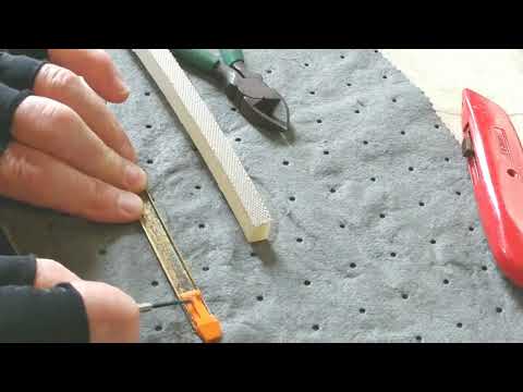 Видео: снятие и установка зажимов на конце губки