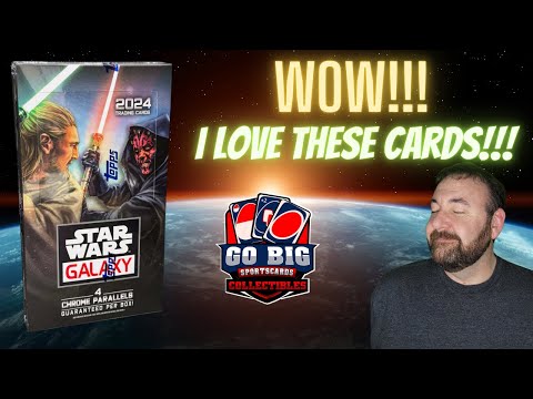 Видео: 🎉 Представляем карты Topps Chrome Star Wars Galaxy 2024 года! 🚀 Высококачественные иллюстрации и ...