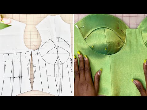 Видео: КАК: СОЗДАТЬ ВЫКРОЙКУ КОРСЕТА #diycorsetpattern
