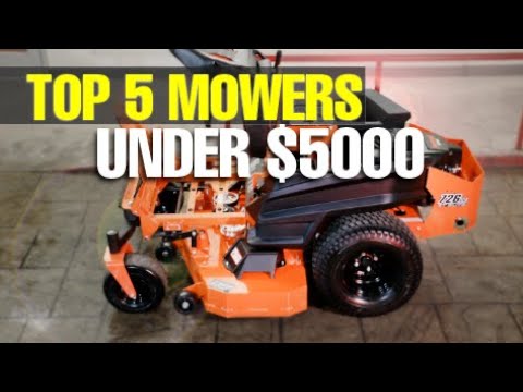 Видео: ТОП-5 ГАЗОНОКОСИЛОК с нулевым радиусом поворота стоимостью менее 5000 долларов в 2021 году