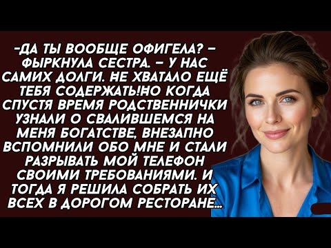 Видео: РОДСТВЕННИКИ узнав что я разбогатела, стали меня атаковать и тогда я решила их всех собрать...