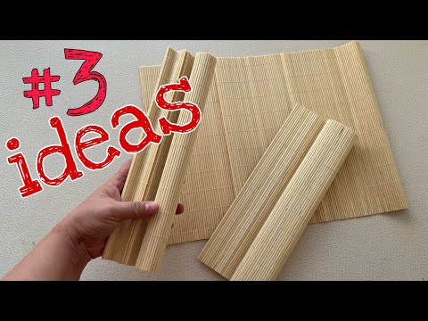 Видео: 3 ИДЕИ, ЧТО МОЖНО СДЕЛАТЬ ИЗ БАМБУКОВОЙ САЛФЕТКИ | DIY ПОДЕЛКИ