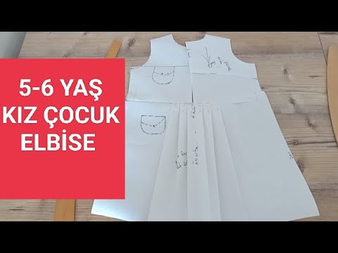 Видео: Выкройка платья без рукавов для девочек 5-6 лет✂️💃