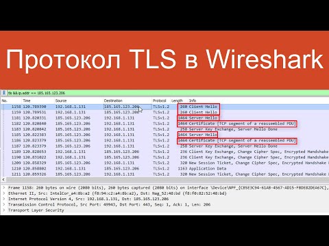 Видео: Анализируем протокол TLS в Wireshark | Защищенные сетевые протоколы