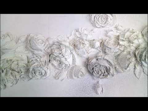 Видео: Барельеф, лепнина над дверью. Розы 1 часть. Расположение на стене всей композиции