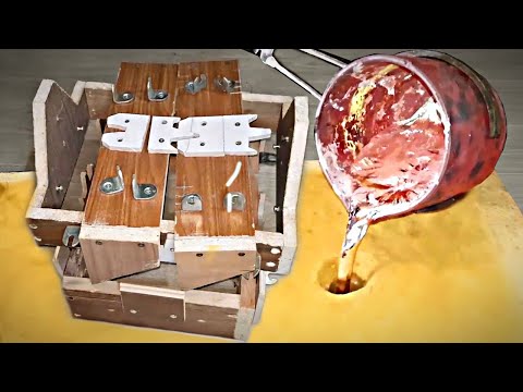 Видео: Литье алюминия в трехъярусную опоку сложной пространственной конфигурацией