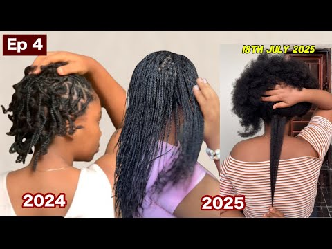 Видео: Как я отращиваю волосы до талии в 2025 году, уход за кожей головы, мини-косички/микрокосички в 20...