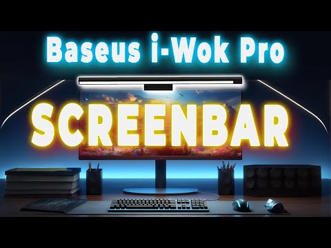 Видео: Baseus ScreenBar i-wok DGIWK-01 - лучшая LED лампа на монитор с ассиметричным свечением