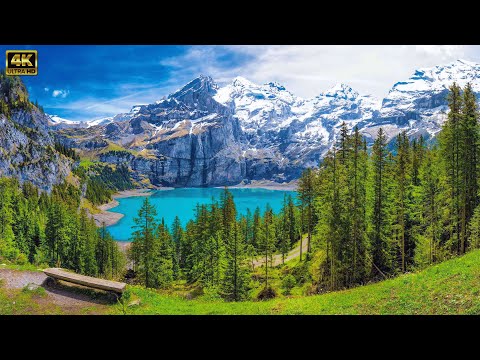 Видео: ШВЕЙЦАРИЯ - САМОЕ КРАСИВОЕ ШВЕЙЦАРСКОЕ ОЗЕРО В АЛЬПАХ - OESCHINENSEE KANDERSTEG 4K