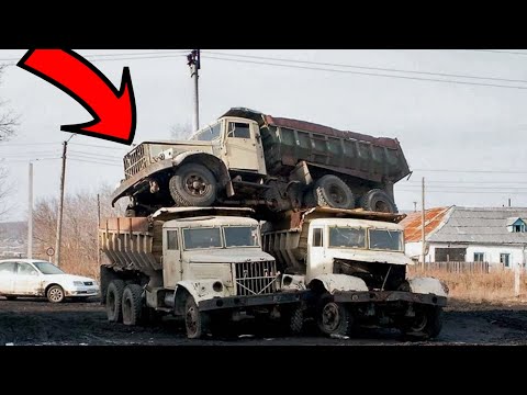 Видео: Брошенные грузовики и автобусы №7