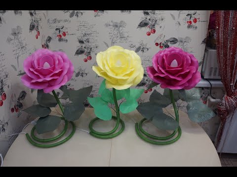 Видео: МК Роза ночник. MK rose night light