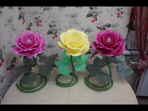 Видео: МК Роза ночник. MK rose night light