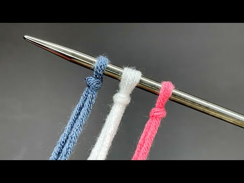 Видео: Небольшие изменения в технике набора петель могут превратить обычное вязание в шедевр!