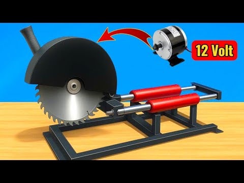 Видео: Как построить мощную самодельную циркулярную пилу из старого 12V мотора | DIY идеи и изобретения