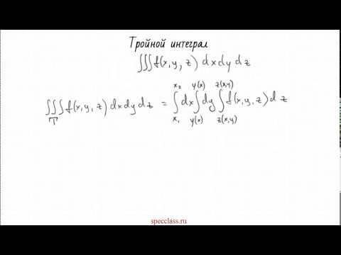 Видео: Тройной интеграл - bezbotvy