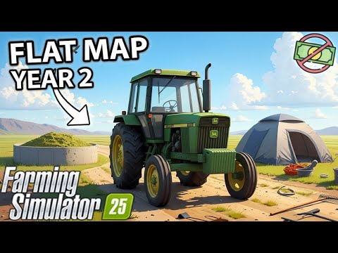 Видео: Я выжил 2 года на плоской карте с нулём долларов! Часть 2 Farming Simulator 25