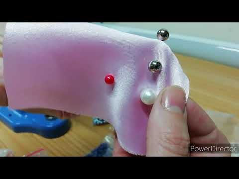 Видео: Ставим жемчуг 5мм, матрицей 6мм