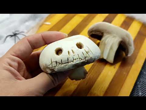 Видео: Маринованные черепки из шампиньонов на Хэллоуин 🎃💀 Страшно вкусно!