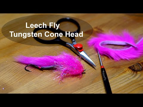 Видео: Мушка ПИЯВКА - Leech Fly Tungsten Cone Head