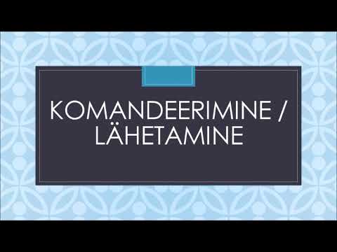 Видео: Слова по теме "работа", эстонский язык.