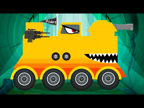 Видео: Капитан Ведро из Car Eats Car 3 #11 Новые танки в Labo tank на Машинки Кида