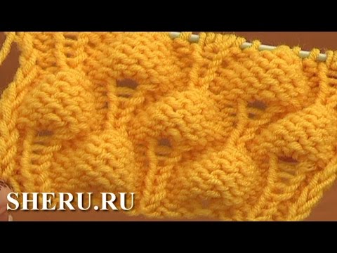 Видео: How To Knit Strawberry Stitch Pattern Урок 13 Узор спицами ягодка