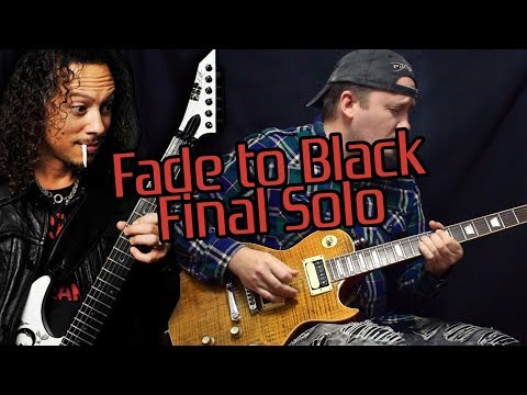 Видео: Финальное соло Fade to black - Metallica! Разбор с табами!