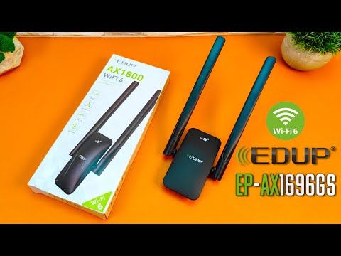 Видео: USB WI-FI адаптер EDUP EP-AX1696GS - Мощный двухдиапазонный WI-FI 6 адаптер AX1800 с AliEpress