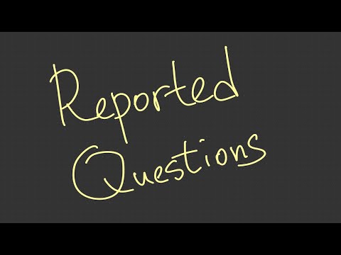 Видео: Reported Questions. Вопросы в непрямой речи