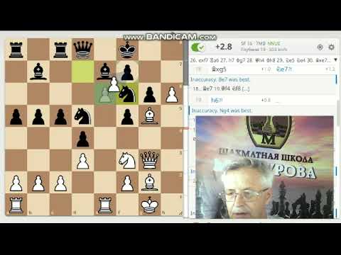 Видео: Староиндийское начало против Французской защиты. Соперник с рейтингом 2440. Рапид.