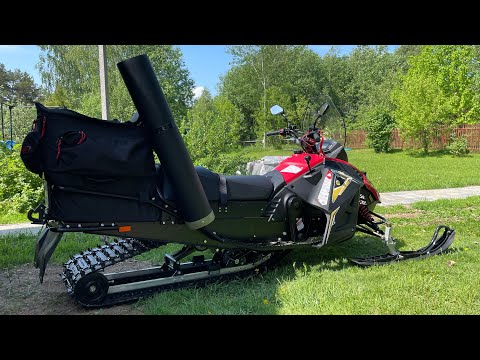 Видео: 🔥Снегоход Стелс Капитан S200 Long💪. Что с ним стало за один сезон? 😱