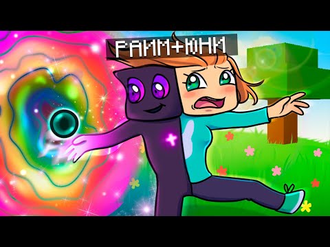 Видео: 😱Майнкрафт но Двое Управляют Одним Телом x Райм и Юни!