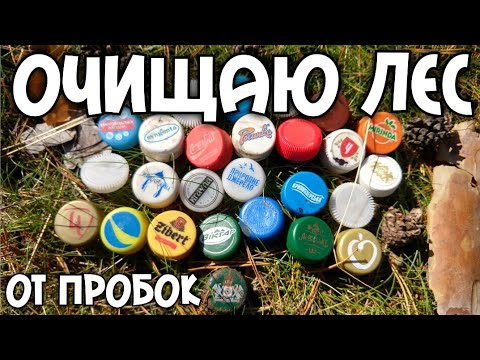 Видео: Тихая охота - собираю пластиковые ПЭТ пробки в лесу