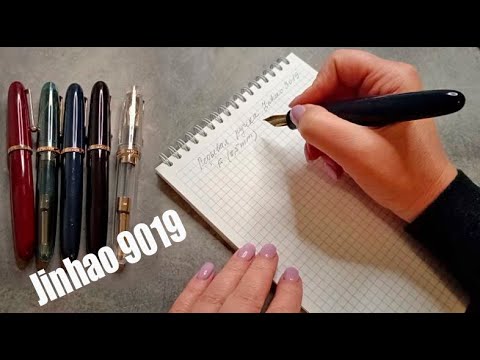 Видео: Толстая перьевая ручка Jinhao 9019, перо F, увеличенный поршень. Обзор от RetroPen.ru