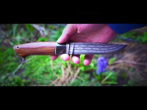Видео: Клинок из цепи, рукоять из рога буйвола и ironwood
