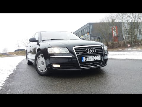 Видео: Обзор Audi A8 D3 4.2 TDI Quattro 326 Л.С. версия  Long 2009 г.в. полный фарш