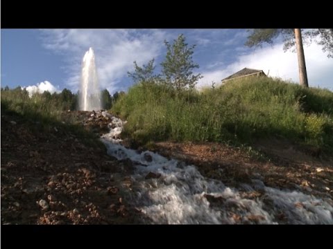 Видео: Экспедиция: Опоки, камень Лось, природный фонтан