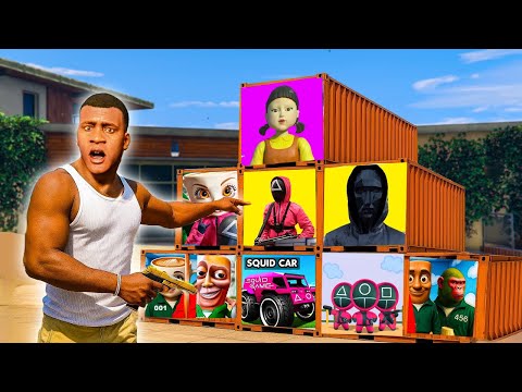 Видео: ИГРА КАЛЬМАРА ЖАСЫРҒАН КОНТЕЙНЕРДЕ НЕ БАР (GTA V)