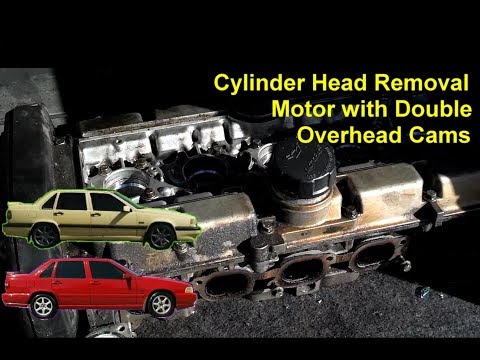 Видео: Как снять головку блока цилиндров с белого блока двигателя автомобиля Volvo. - VOTD