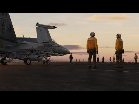 Видео: Новая процедура руления в модуле "Supercarrier" в DCS World.