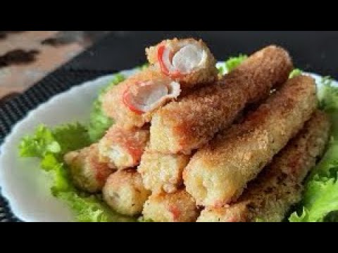 Видео: Быстрая ЗАКУСКА которая улетает со стола первой, КРАБОВЫЕ палочки в КЛЯРЕ.