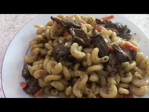 Видео: 190. Куринные Сердечки с Макаронами. Быстро и вкусно!