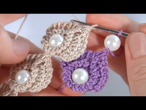 Видео: СУПЕР КРАСОТА за несколько минут/ 100% сможет каждый/ Авторское ВЯЗАНИЕ КРЮЧКОМ с БУСИНАМИ