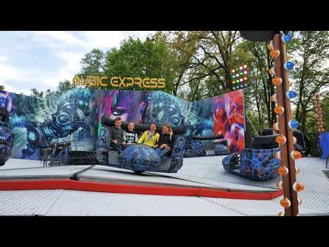 Видео: Аттракцион musicexpress в парке Юность. Калининград