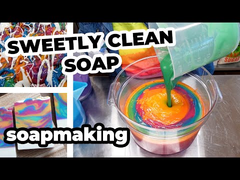 Видео: Делаем мыло Sweetly Clean | MO River Soap