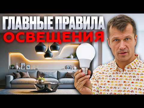 Видео: Секреты идеального освещения для квартиры | Разбираем ТОП ошибки при монтаже |Советы строителя
