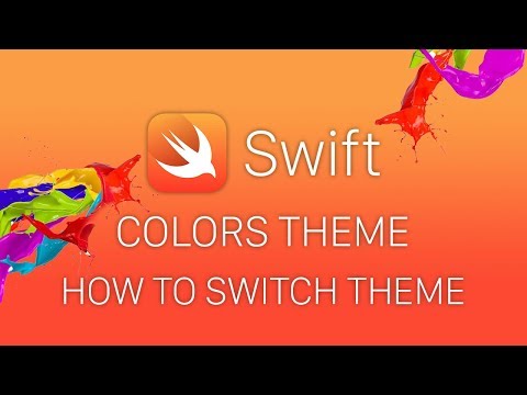Видео: Swift 4 Colors Theme - Уроки Swift - Как менять цветовую схему
